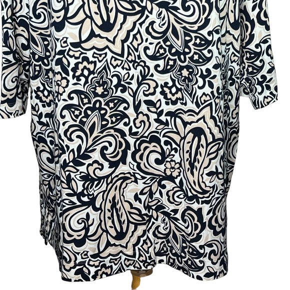Lands’ End Women’s Paisley Print Tunic Plus Size 2X EUC - Picture 3 of 14